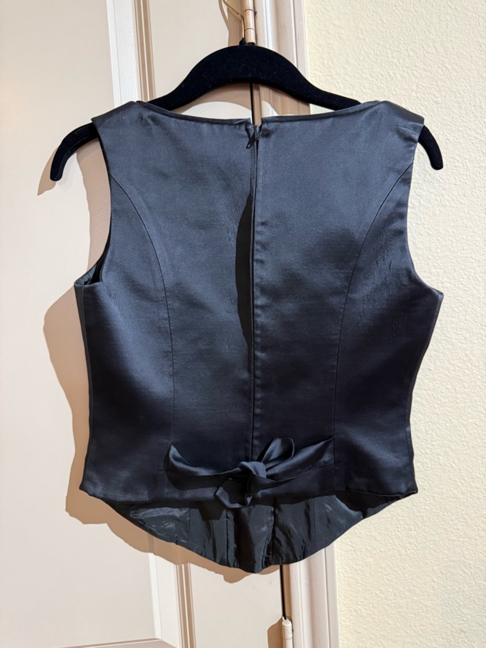 Authentic Moschino Black  Couture vintage Corset with lace up front, back zipper - Picture 4 of 15